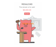 https://resale.bid website name is for SALE
